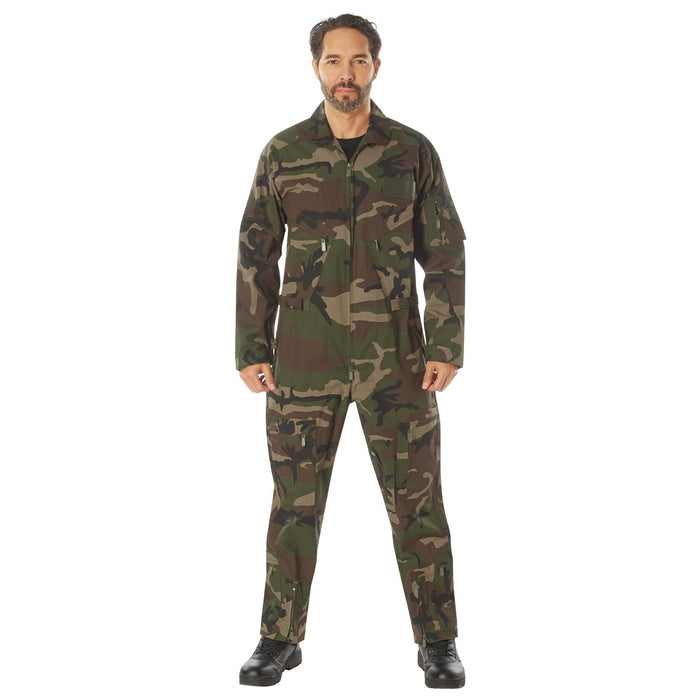 Rothco Mens CWU-27/P Military Flight Suit (Woodland Camo) - Legendary USA