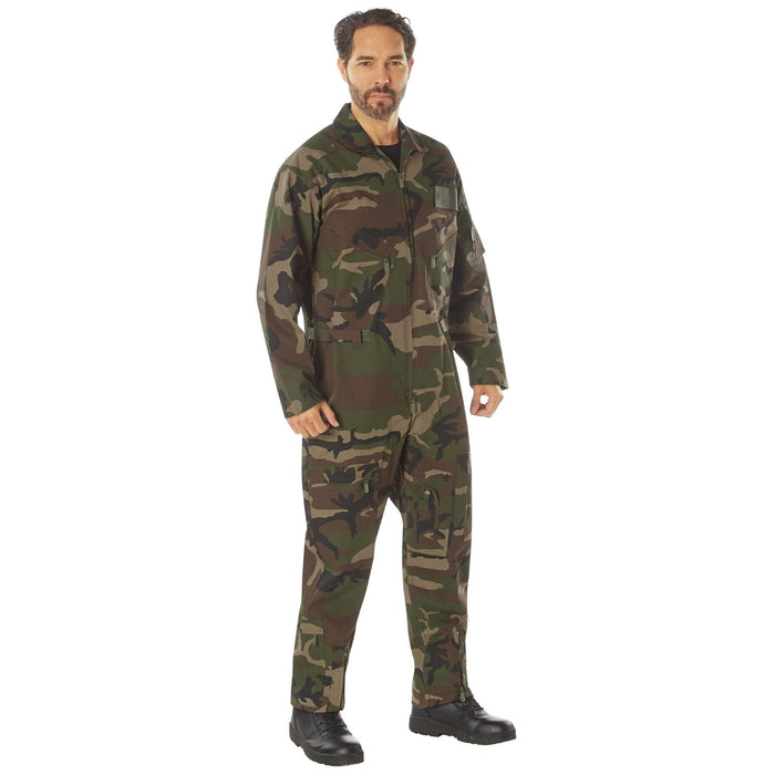 Rothco Mens CWU-27/P Military Flight Suit (Woodland Camo) - Legendary USA