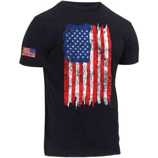 Rothco Mens Distressed US Flag Athletic Fit T-Shirt - Legendary USA