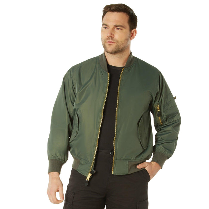 Rothco Mens Lightweight MA-1 Nylon Flight Jacket - Legendary USA