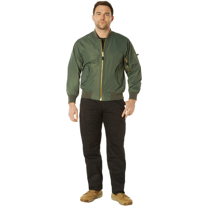 Rothco Mens Lightweight MA-1 Nylon Flight Jacket - Legendary USA