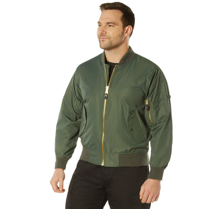 Rothco Mens Lightweight MA-1 Nylon Flight Jacket - Legendary USA