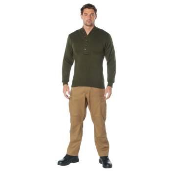 Rothco Mens Military Style 5 Button Sweater - Legendary USA