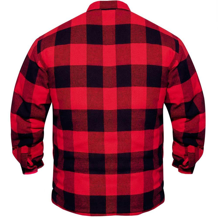 Rothco Mens Quilt Lined Red Plaid Flannel Shirt - Legendary USA