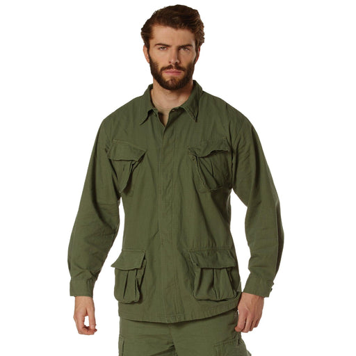 Rothco Mens Vintaged Vietnam Military Fatigue Shirt - Legendary USA