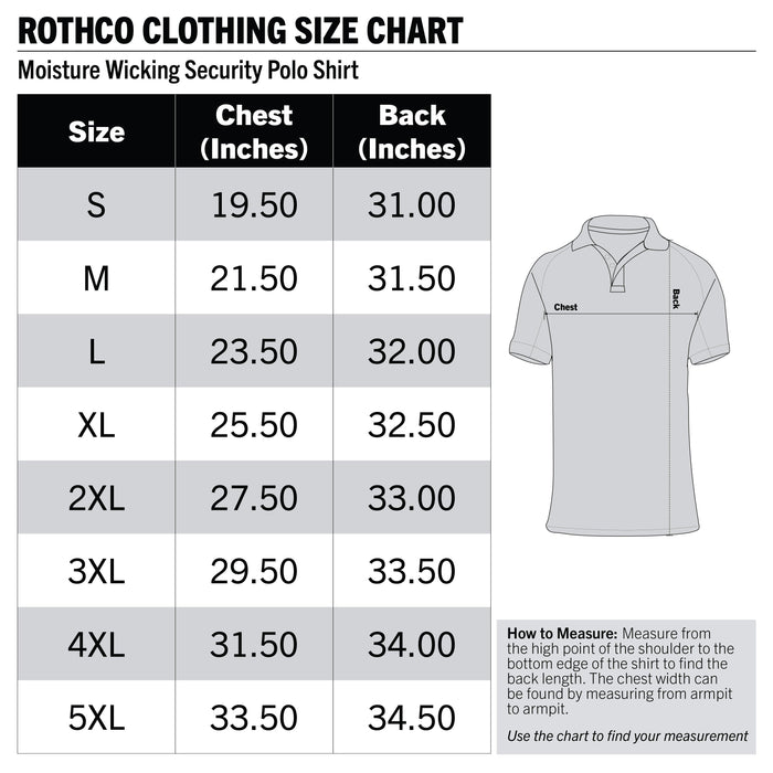 Rothco Moisture Wicking Security Polo Shirt - Legendary USA