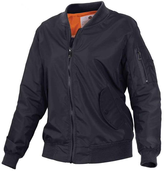 Rothco Womens MA-1 Lightweight Nylon Flight Jacket - Legendary USA