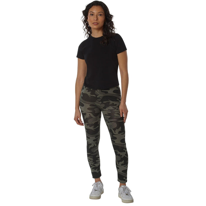 Rothco Womens Workout Performance Camo Leggings With Pockets - Legendary USA