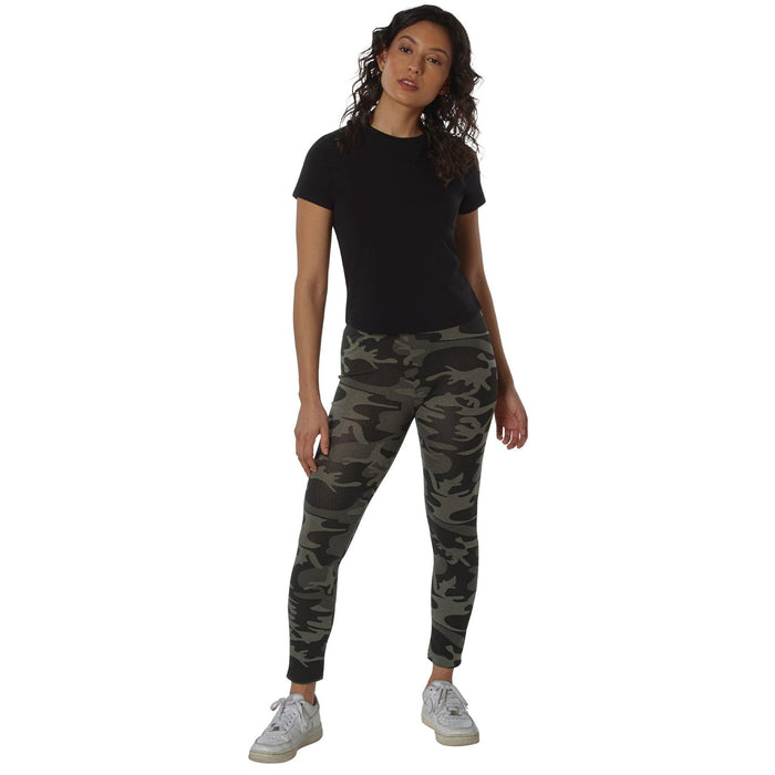 Rothco Womens Workout Performance Camo Leggings With Pockets - Legendary USA