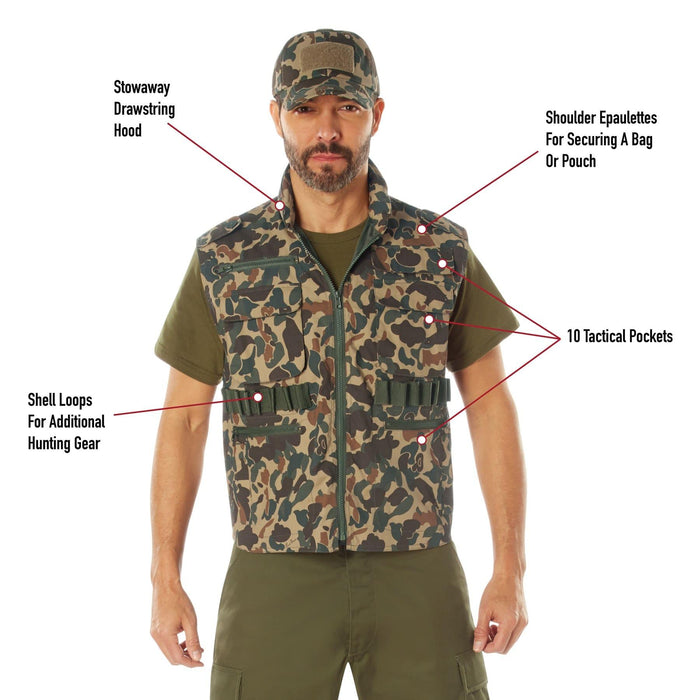 Rothco X Bear Archery Fred Bear Camo Ranger Vest - Legendary USA