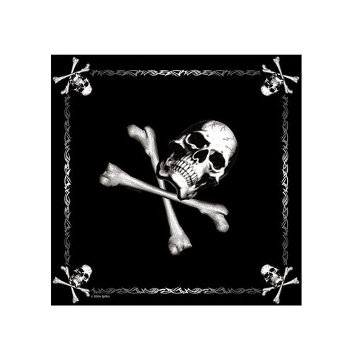 Skull Jolly Roger Bandana 22" x 22" by Rothco - Legendary USA