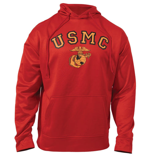 USMC Eagle, Globe, and Anchor Pullover Hooded Sweatshirt - Legendary USA