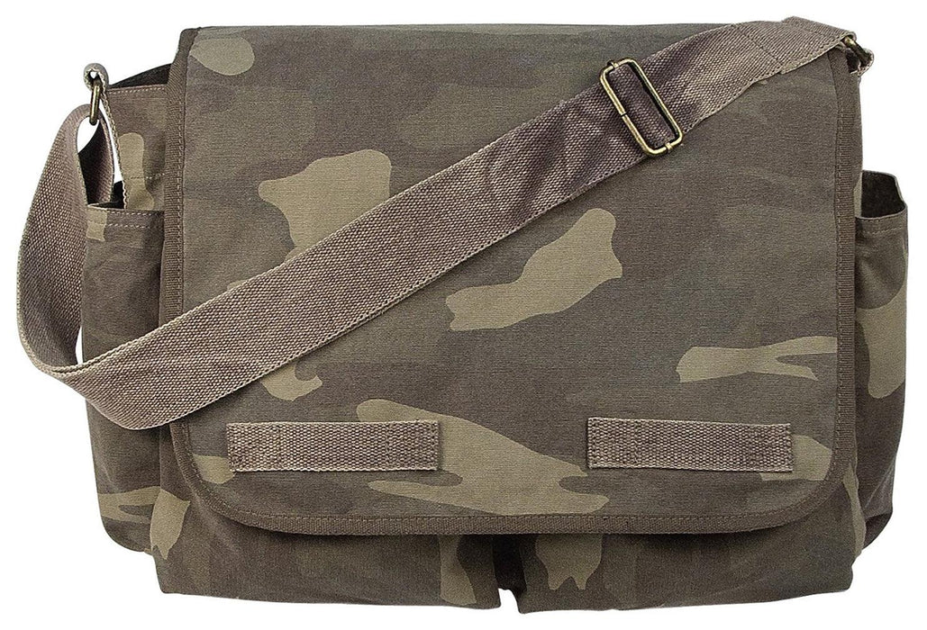 Vintage Washed Canvas Messenger Bag by Rothco - Legendary USA