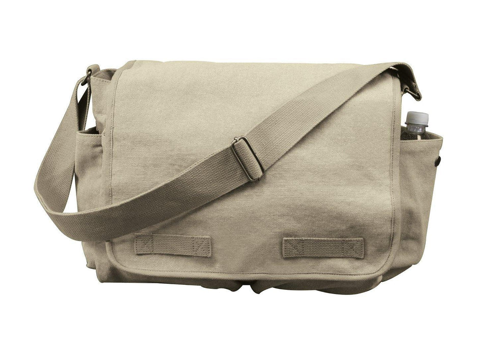 Vintage Washed Canvas Messenger Bag by Rothco - Legendary USA