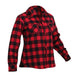 Womens Rugged Plaid Flannel Motorcycle Shirt - Legendary USA