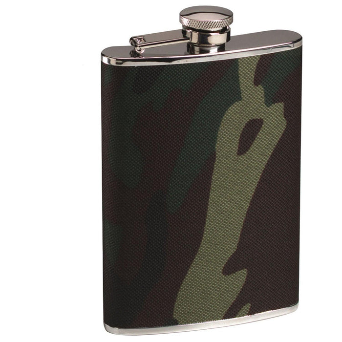 Woodland Camo Stainless Steel Camo Flask - Legendary USA