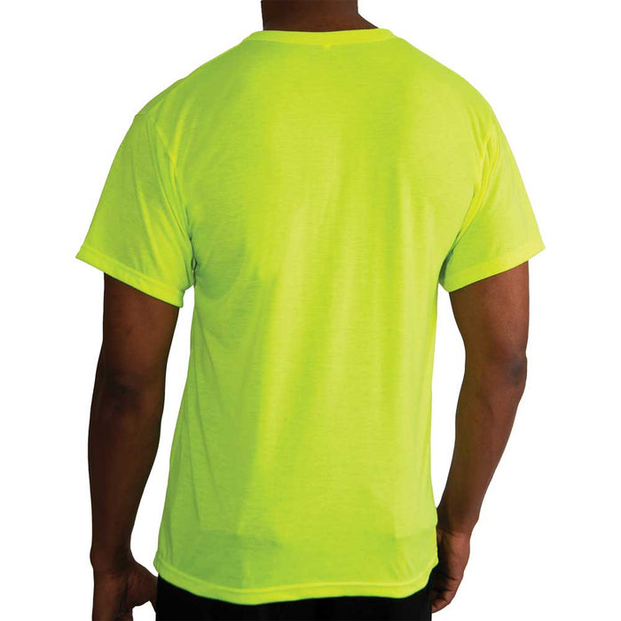 Rothco Mens Hi-Visibility Moisture Wicking Pocket T-Shirt