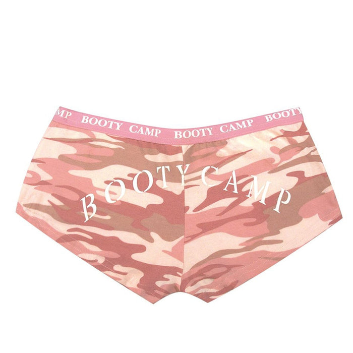 Baby Pink Camo "Booty Camp" Booty Shorts & Tank Top