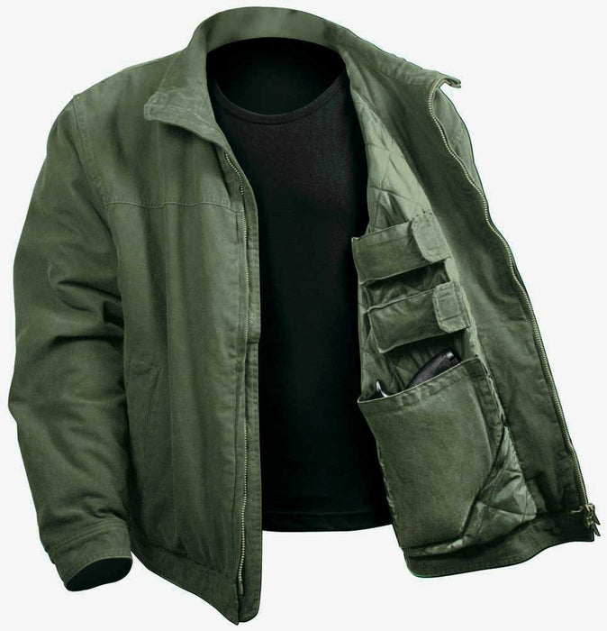 Mens Concealed Carry 3 Season Jacket - Olive Drab by Rothco