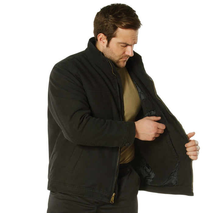 Mens Concealed Carry 3 Season Jacket - Black by Rothco